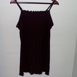 Forever 21 ruffled-trim little black dress